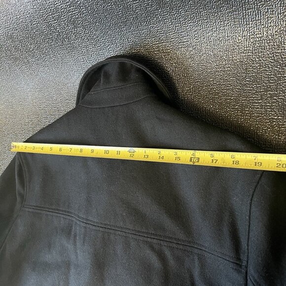 Men’s London Fog Wool Blend Black Pea Coat Sz M Jacket Academia Preppy Capsule - Picture 11 of 11